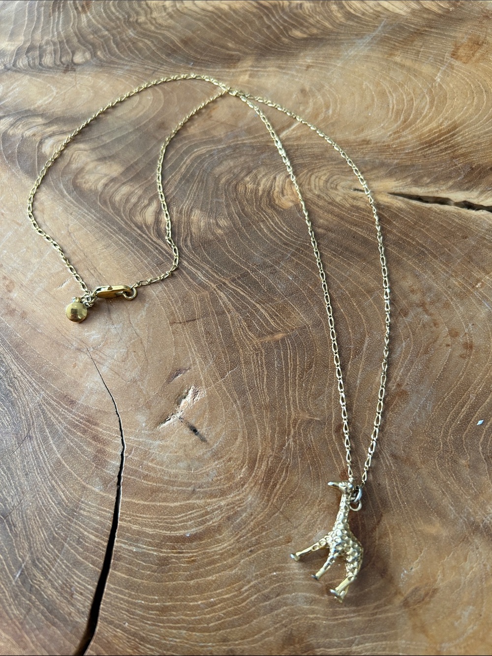 J. Crew Gold Giraffe Pendant Necklace